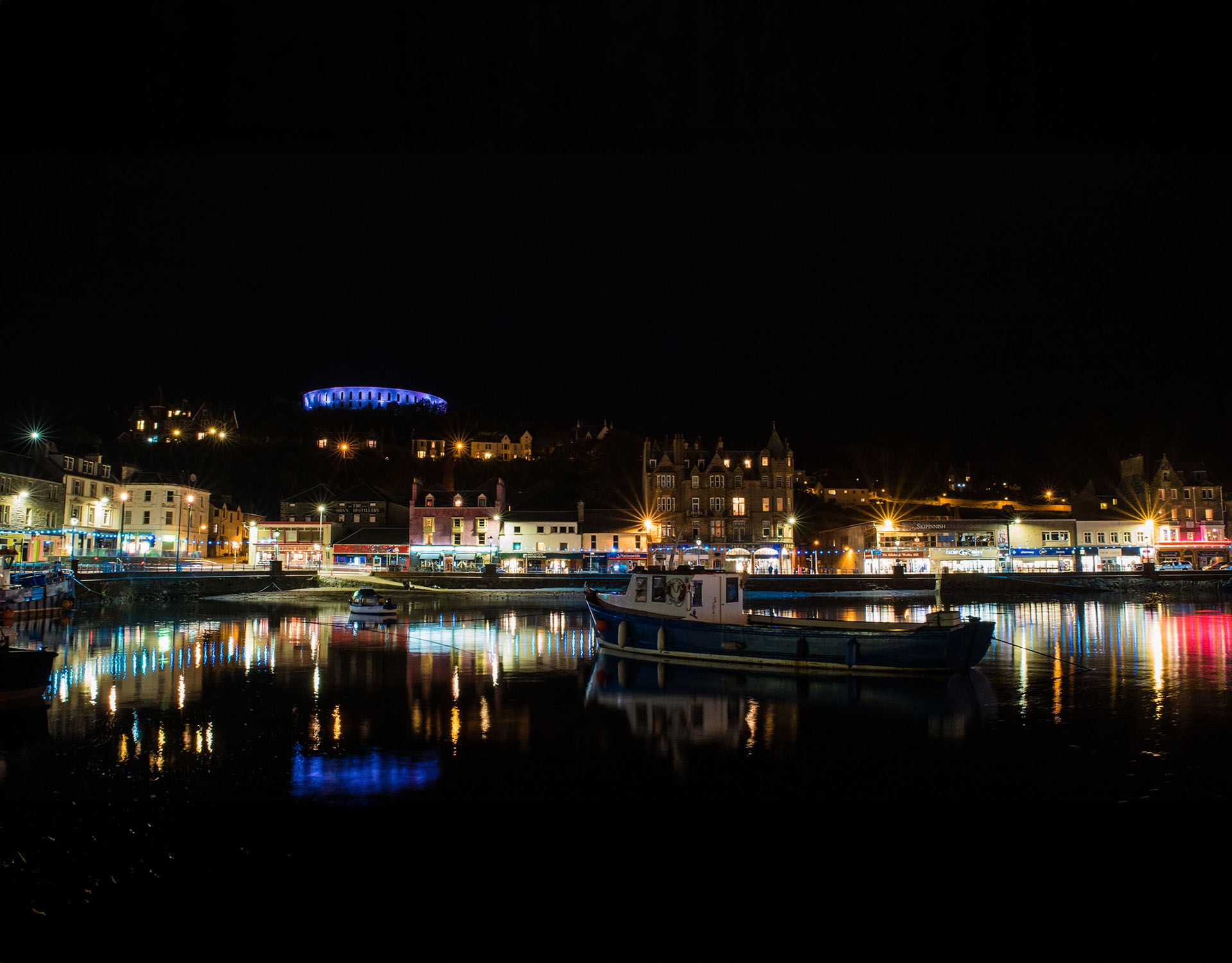 Oban Bay Night